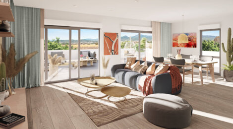 Programme immobilier neuf SAN ANDREA - Saint-André-de-Sangonis : Appartements studio–T4 avec terrasses, verger partagé et proximité vallée de l’Hérault (34725) - Référence : 14713