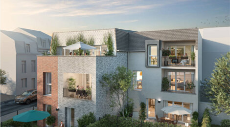 Programme immobilier neuf Le 28 - Saint-André-Lez-Lille : Appartements T2–T4 avec terrasses, briquettes rouges et proximité centre-ville (59350) - Référence : 14549
