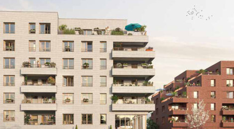 Programme immobilier neuf FLOW - Saint-André-lez-Lille centre proche des bords de Deûle (59350) - Référence : 12422