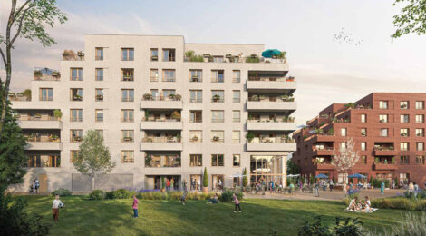 Programme immobilier neuf FLOW - Saint-André-lez-Lille centre proche des bords de Deûle (59350) - Référence : 12422