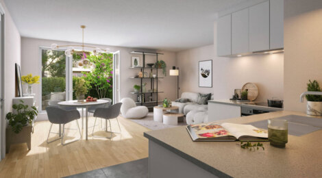 Programme immobilier neuf LA PLAGE AUX CHAMPS - Saint-Arnoult-en-Yvelines : appartements neufs au cœur de la forêt de Rambouillet, façades en briques (78730) - Référence : 15665
