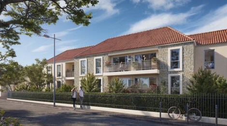Programme immobilier neuf LA PLAGE AUX CHAMPS - Saint-Arnoult-en-Yvelines : appartements neufs au cœur de la forêt de Rambouillet, façades en briques (78730) - Référence : 15665