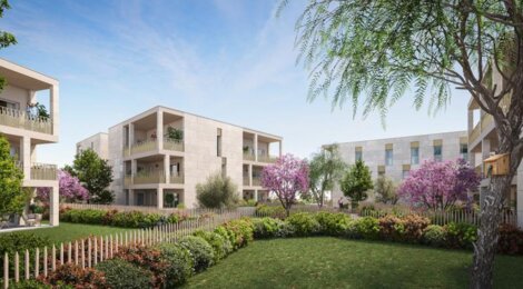 Programme immobilier neuf Confidences - Saint-Aunès : logements neufs T2–T4 dans le quartier des Châtaigniers proche de Montpellier (34130) - Référence : 15078
