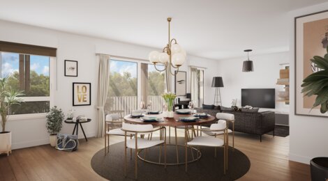 Programme immobilier neuf EMPREINTE - Saint-Avé : 46 appartements neufs T2–T5 dans l’éco-quartier Beau Soleil à 10 min de Vannes (56890) - Référence : 15709