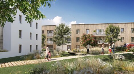 Programme immobilier neuf EMPREINTE - Saint-Avé : 46 appartements neufs T2–T5 dans l’éco-quartier Beau Soleil à 10 min de Vannes (56890) - Référence : 15709