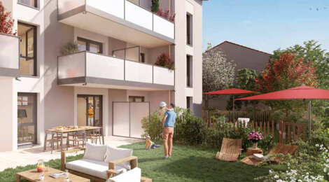 Programme immobilier neuf PATIO D'AZIEU - Saint-Bonnet-de-Mure à proximité de la gare de St-Priest (69720) - Référence : 16040