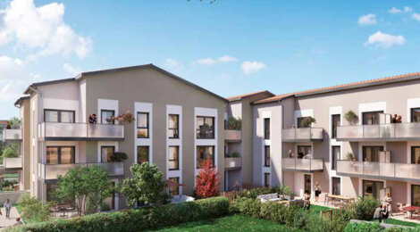 Programme immobilier neuf PATIO D'AZIEU - Saint-Bonnet-de-Mure à proximité de la gare de St-Priest (69720) - Référence : 16040