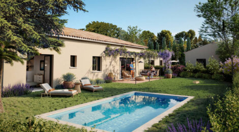 Programme immobilier neuf La Pinède - Saint-Cannat : Villas neuves intimistes aux portes d’Aix-en-Provence (13760) - Référence : 8912