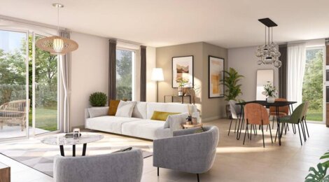 Programme immobilier neuf La Saint-Cyrienne - Saint-Cyr-sur-Loire : appartements neufs du 2 au 4 pièces à 10 min du Vieux Tours (37540) - Référence : 15323