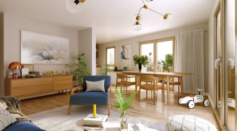 Programme immobilier neuf Les Balcons - Saint-Denis : appartements neufs du studio au 4 pièces au pied du métro 13 (93200) - Référence : 15768
