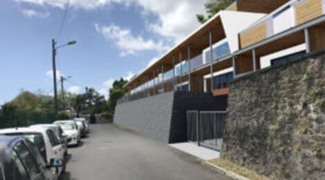Programme immobilier neuf Les Jardins d'Elya - Saint-Denis : Appartements T3–T5 avec jardins, parkings et normes énergétiques dans le quartier Bellepierre (97400) - Référence : 14260