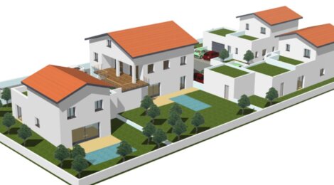 Programme immobilier neuf LE CLOS DU STADE - Saint-Denis-en-Bugey : villas neuves 4 pièces à 40 min de Lyon (01500) - Référence : 8247