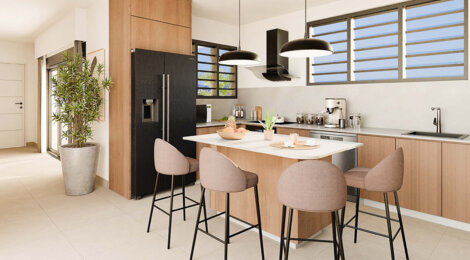 Programme immobilier neuf ECRIN DE BELLEPIERRE - Saint-Denis, vue mer d’exception dans le quartier Bellepierre (97400) - Référence : 13694