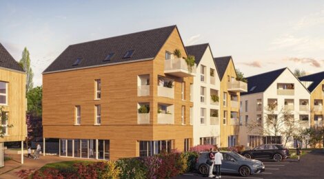 Programme immobilier neuf PAPYRUS - Saint-Erblon : appartements neufs aux portes de Rennes, parc de l’Ise et architecture boisée (35230) - Référence : 10275