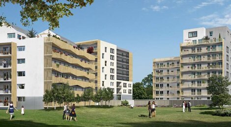 Programme immobilier neuf URBAN PARK - Saint-Étienne : 68 appartements T1–T4 avec terrasses, balcons et isolation optimale près du Parc François Mitterrand (42000) - Référence : 12034