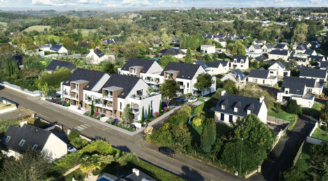 Programme immobilier neuf EVA - Saint-Évarzec secteur centre à 10 min de Quimper (29170) - Référence : 14024