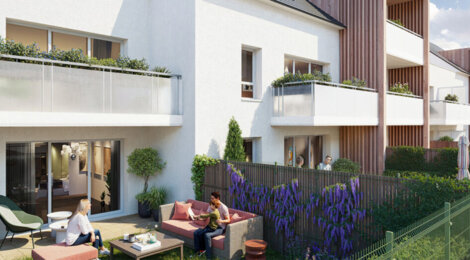 Programme immobilier neuf EVA - Saint-Évarzec secteur centre à 10 min de Quimper (29170) - Référence : 14024