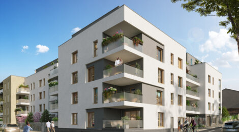Programme immobilier neuf Square Rabelais - Saint-Fons : appartements neufs du studio au 4 pièces en plein centre-ville (69190) - Référence : 18008