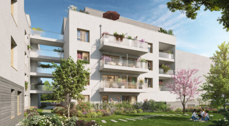 Programme immobilier neuf Square Rabelais - Saint-Fons : appartements neufs du studio au 4 pièces en plein centre-ville (69190) - Référence : 18008