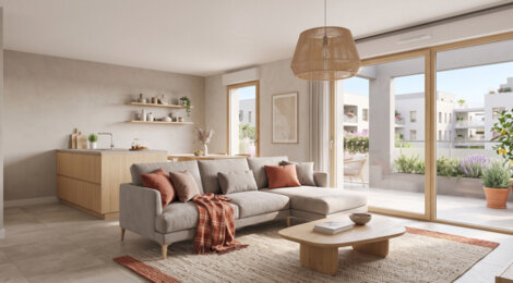Programme immobilier neuf Square Rabelais - Saint-Fons : appartements neufs du studio au 4 pièces en plein centre-ville (69190) - Référence : 18008