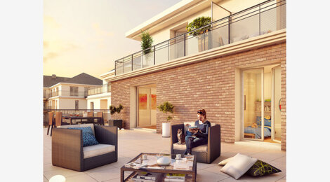 Programme immobilier neuf VILLA MAUPASSANT - Saint-Gratien : Appartements T1–T4 avec terrasses, jardins et domotique à 900 m du lac d’Enghien (95210) - Référence : 1806