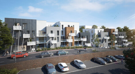 Programme immobilier neuf VOLTA - Saint-Herblain : Appartements T2–T4 avec terrasses, parking sécurisé et proximité bois JO (44800) - Référence : 6973