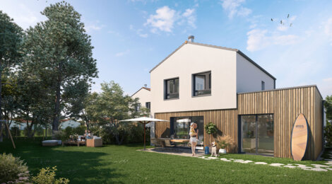 Programme immobilier neuf LES JARDINS D'ILARIS - Saint-Hilaire-de-Riez, maisons neuves et appartements à 1 km de la plage de Boisvinet (85270) - Référence : 15954