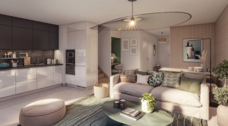 Programme immobilier neuf Honoré - Saint-Jacques-de-la-Lande : appartements et maison neuve T2–T5 à 8 min du métro La Courrouze (35136) - Référence : 15288