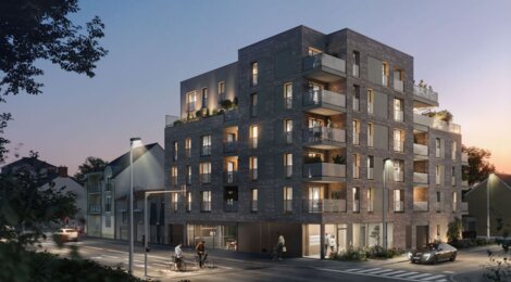 Programme immobilier neuf Honoré - Saint-Jacques-de-la-Lande : appartements et maison neuve T2–T5 à 8 min du métro La Courrouze (35136) - Référence : 15288