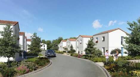 Programme immobilier neuf Le Bois Valentin - Saint-Jean-de-Monts : Maisons T2–T5 avec jardins, RT2012 et stationnement proche de la plage des Demoiselles (85160) - Référence : 12478