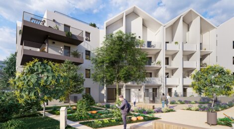 Programme immobilier neuf ROCCA BELLA - Saint-Jean-de-Védas : appartements neufs du 2 au 5 pièces face au parc de la Peyrière (34430) - Référence : 8100
