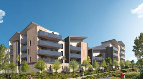 Programme immobilier neuf MEZZO FORTÉ - Saint-Jean-de-Védas : Appartements T2–T4 avec terrasses, parking et vues parc proche du parc de la Peyrière (34430) - Référence : 6122