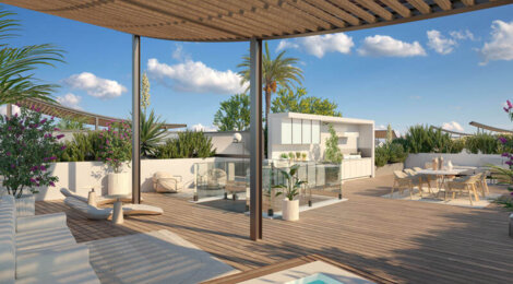 Programme immobilier neuf O JARDINS DES HALLES - Saint-Jean-de-Védas : logements neufs T2–T4 au cœur du village (34430) - Référence : 15115