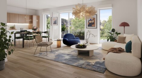 Programme immobilier neuf LES 3 MOULINS - Saint-Julien-en-Genevois appartements neufs centre-ville proche Genève (74160) - Référence : 17024