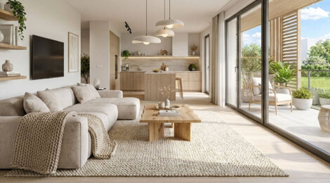 Programme immobilier neuf Les Perles - Saint-Laurent-du-Var appartements lumineux avec aperçu mer (06700) - Référence : 17835