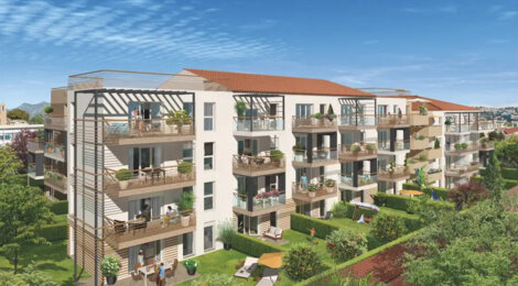 Programme immobilier neuf PALM SQUARE - Saint-Laurent-du-Var : appartements neufs du studio au 4 pièces au cœur du nouveau centre-ville (06700) - Référence : 14367