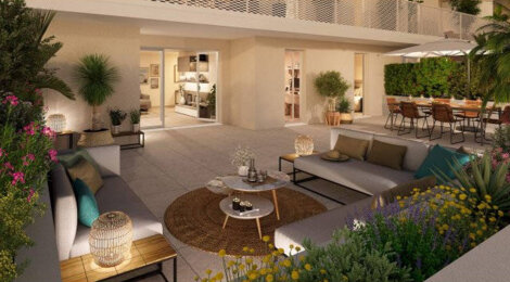 Programme immobilier neuf PALM SQUARE - Saint-Laurent-du-Var : appartements neufs du studio au 4 pièces au cœur du nouveau centre-ville (06700) - Référence : 14367