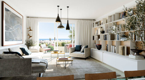 Programme immobilier neuf Le Domaine d'Azur - Saint-Laurent-du-Var : appartements neufs T2–T4 en plein centre-ville et proche de la mer (06700) - Référence : 14369