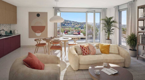 Programme immobilier neuf Le Belvedere - Saint-Laurent-du-Var  résidence sur les coteaux à 15 minutes des plages (06700) - Référence : 18084