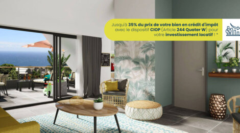 Programme immobilier neuf SEA VIEW - Saint-Leu : appartements neufs du 2 au 4 pièces proche lagon et Port de Plaisance (97436) - Référence : 11568