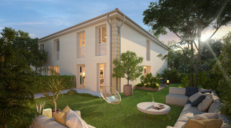 Programme immobilier neuf Lubesia - Saint-Loubès : Appartements T2–T4 avec terrasses, jardins privatifs et proximité centre-ville (33450) - Référence : 7104