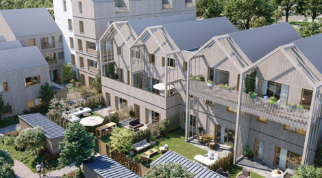 Programme immobilier neuf CARROUSEL - Saint-Malo : Appartements studio–T5 avec terrasses, jardins et matériaux biosourcés dans un écoquartier proche des plages (35400) - Référence : 14248