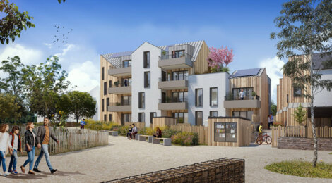 Programme immobilier neuf Eko Lodge - Saint-Malo : logements neufs T2–T5 dans l’écoquartier de la Caserne de Lorette (35400) - Référence : 15211