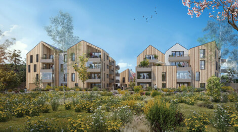 Programme immobilier neuf Eko Lodge - Saint-Malo : logements neufs T2–T5 dans l’écoquartier de la Caserne de Lorette (35400) - Référence : 15211