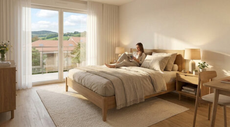 Programme immobilier neuf LE CLOS ARTHUR - Saint-Marcellin, appartements du 1 au 6 pièces proches gare et centre-ville (38160) - Référence : 17691