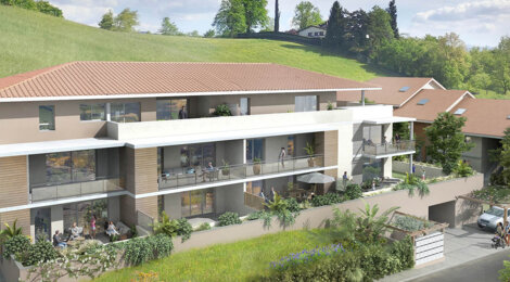 Programme immobilier neuf LE CLOS ARTHUR - Saint-Marcellin, appartements du 1 au 6 pièces proches gare et centre-ville (38160) - Référence : 17691
