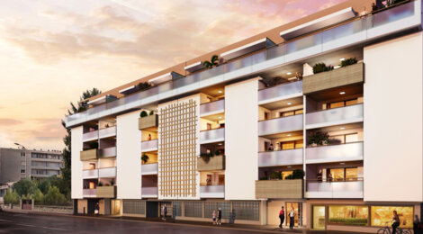 Programme immobilier neuf L'OISEAU BLANC - Saint-Martin-d’Hères à proximité des tramways C et E (38400) - Référence : 13791