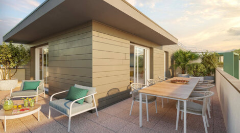 Programme immobilier neuf Côté Poésie - Saint-Martin-d'Hères : appartements neufs du 2 au 5 pièces en cœur de bourg (38400) - Référence : 15134