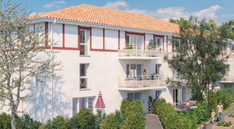 Programme immobilier neuf GFI - OLATUA - Saint-Martin-de-Seignanx à quelques minutes à pied du centre-ville (40390) - Référence : 15484