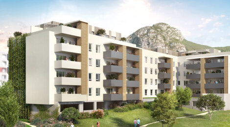 Programme immobilier neuf L'allée verte - Saint-Martin-le-Vinoux : Appartements T2–T4 avec balcons, terrasses et parking à 150 m du tramway E (38950) - Référence : 11959